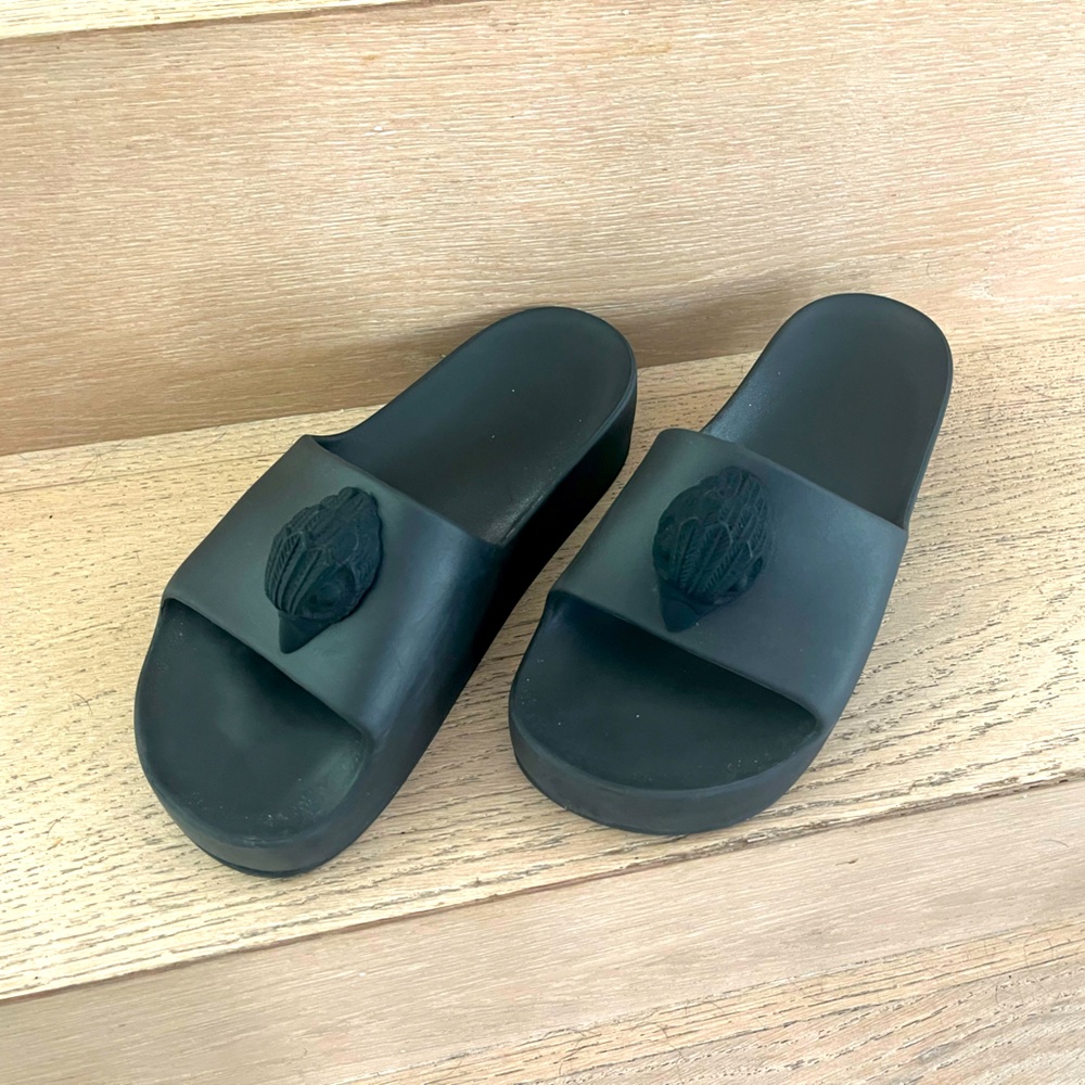 Kurt Geiger Black Slide Sandals Size 10